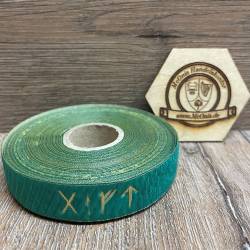 Markierungsband Gift - grün/ gold - 19mm breit - laufender Meter