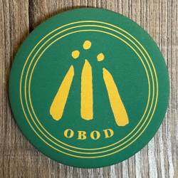 Button 59mm - AWEN - OBOD Druiden Symbol - grün - softtouch - nur für Mitglieder des OBOD - Einzelstück