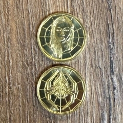 Larp Münze* - Drow - Gold*