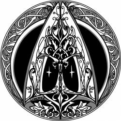 Larp Münze* - Elfen - Gold* - Illustrator:in-Edition - Design von Linestyle Artwork - barrierefrei