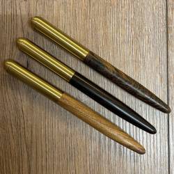 Schreibzeug - Kugelschreiber Luxus mit Messing - Rosenholz, Wenge, Tigerholz, Grenadill