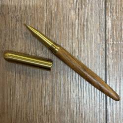 Schreibzeug - Kugelschreiber Luxus mit Messing - Rosenholz, Wenge, Tigerholz, Grenadill