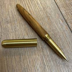 Schreibzeug - Kugelschreiber Luxus mit Messing - Rosenholz, Wenge, Tigerholz, Grenadill