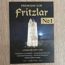 Gin - Fritzlar Gin No 1- 42% - 0,5l - London Dry Gin