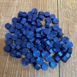 Siegel - Siegelwachs Perlen 100 Stück/ ca. 35g - blau