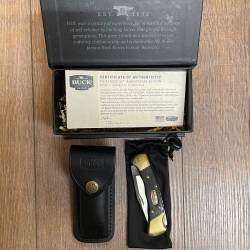 Buck - Taschenmesser RANGER 112 50th Edition4 CM  mit Fingermulden - Messer des Monats Oktober/November 2022