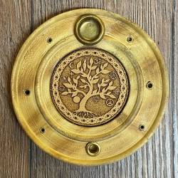 Räucherstäbchen & -kegel - Halter aus Holz - Lebensbaum/ Baum des Lebens - ca. 10cm Räucherstäbchen & -kegel - Halter aus Holz - Lebensbaum/ Baum des Lebens - ca. 10cm