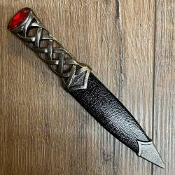 Waffen - Dolch - schottischer Scian Dubh - Stiefelmesser keltisches Muster - Ausverkauf
