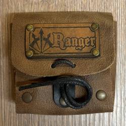 Würfel - Würfelset - Leder-Tasche Ranger/ Waldläufer - 7 Würfel für D&D etc.