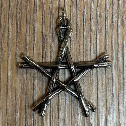 Anhänger - Pentagramm/ Stab-Pentagramm - Edelstahl