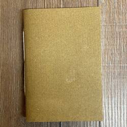 Notizbuch - Diary - Nachfüllbuch für Lederhülle Größe 1 - 10,5cm x 15cm - 116 Seiten