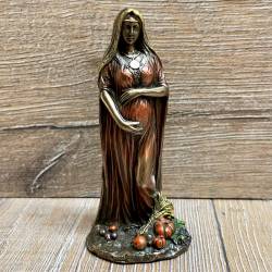 Statue - Keltische Trinität - Mutter/ Mother Miniatur - bronziert - Dekoration - Ritualbedarf
