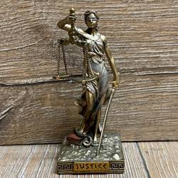 Statue - Justitia Miniatur - römische Göttin der Gerechtigkeit - Dekoration - Ritualbedarf