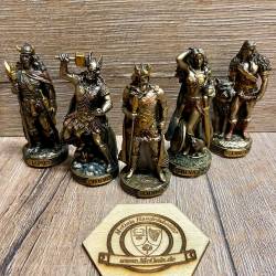 Statue - Freya Miniatur - nordische Göttin der Liebe und der Ehe - bronziert - Dekoration - Ritualbedarf