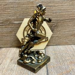 Statue - Hermes Miniatur - griechischer Gott/ Götterbote - bronziert - Dekoration - Ritualbedarf