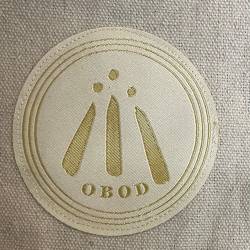 Umhängetasche mit Aufnäher - OBOD AWEN - Druide - weiß - Exklusiv für OBOD Mitglieder