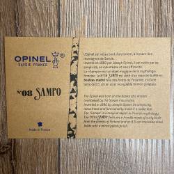 Opinel Rostfrei - Nr. 08 - 11cm - SAMPO - Maserbirke in Geschenkbox - limitiert 6750 Stück weltweit