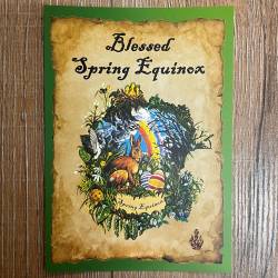 Postkarte - Jahreskreis - Ostara - Frühlings- Tag- & Nachtgleiche (Alban Eilir) - Spring Equinox