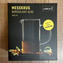 Lurch - Messbecher/ Messkrug Borosilikatglas 0,5l