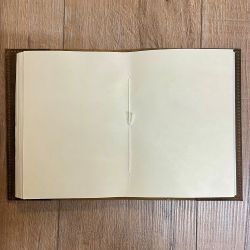 Notizbuch - Diary - Lederhülle mit eingestecktem Buch & handgeschöpftem Papier Größe 2 - 15cm x 21cm - braun