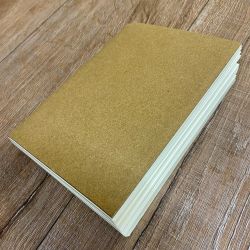 Notizbuch - Diary - Nachfüllbuch für Lederhülle Größe 2 - 15cm x 21cm - 116 Seiten