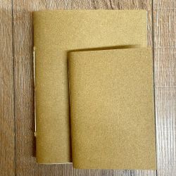 Notizbuch - Diary - Nachfüllbuch für Lederhülle Größe 2 - 15cm x 21cm - 116 Seiten