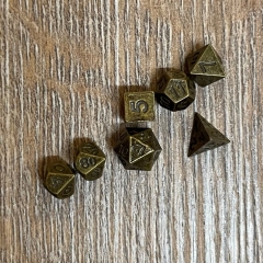 Würfel - Würfelset - Taschenuhr - Drache auf Metall-Deckel inkl. 7 Würfel aus Metall für D&D etc