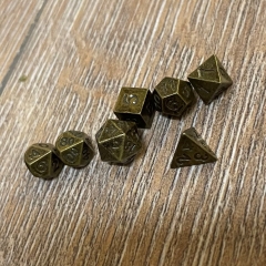 Würfel - Würfelset - Taschenuhr - Drache auf Metall-Deckel inkl. 7 Würfel aus Metall für D&D etc