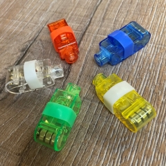 Leuchtartikel - Fingerlicht mit Gummiband & weißer LED - 5er Set