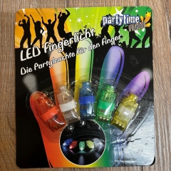 Leuchtartikel - Fingerlicht mit Gummiband & weißer LED - 5er Set