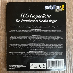 Leuchtartikel - Fingerlicht mit Gummiband & weißer LED - 5er Set