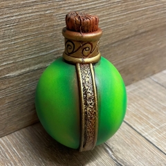 LARP - Props - Trankflasche verstärkt grün/ Reinforced Potion green - Gift - Magiedarstellung, Theater, Karneval, Fasching