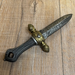 LARP - IF - Dolch - Adeligen Messer/ Noble´s Knife - 22cm - dunkel - Wurfdolch - Iron Fortress