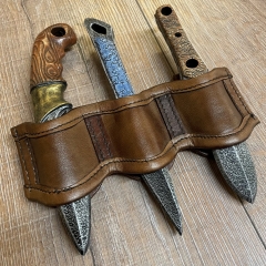 LARP - IF - Dolch - Messerset Dieb inkl. Halter / Rogue Knife Set Holder - braun - Wurfdolch - Iron Fortress LARP - IF - Dolch - Messerset Dieb inkl. Halter / Rogue Knife Set Holder - braun - Wurfdolch - Iron Fortress