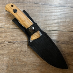 Herbertz Gürtelmesser - Zebranoholz & Nylonscheide - AISI-420 Stahl