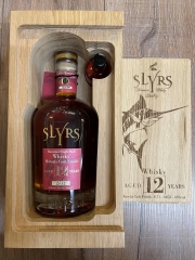 Whisky - Slyrs - Holzblock 12 Jahre 2024 Marsala Cask Finish inkl. 5cl Probe - Whisky mild - 43% - 0,7l - limitiert