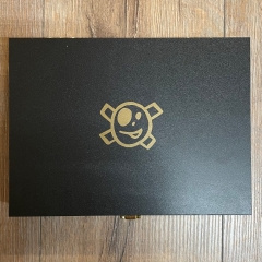 Homey´s Steakmesser-Set by Schiffmacher, 4-teilig, 68Cr17 Stahl, rostfrei, Wurzelholz