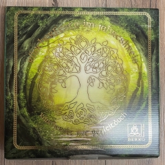 Räucherset - Jahreskreisfeste - Buch, 8 Räucherungen je 20ml, Räuchergefäß & Untersetzer, Sand, Kohle, Zange, Streichhözer