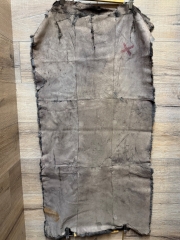 Felle - Felltafel - Kaninchen dunkelbraun glatt - 56cm x 112cm - B-Ware