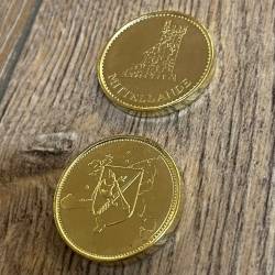 Larp Münze* - Mittellande - Gold* - Rabatt nur für Länder der Mittellande