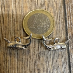 Anhänger - Charm - Ananas/ Pineapple - Zinklegierung - Farbe: Silber