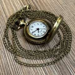 Uhr - Taschenuhr - Größe S - Hirsch altmessing - Quartz - Steampunk