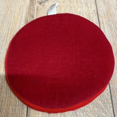 Klangschale - Kissen flach aus Polyester - rot - 15cm