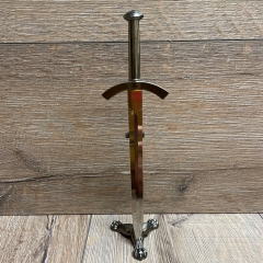 Waffen Deko - Brieföffner - War of Thrones - Rob Stark mit Ständer, symmetrische Stahlklinge