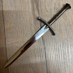 Waffen Deko - Brieföffner - War of Thrones - Winter mit Ständer, symmetrische Stahlklinge