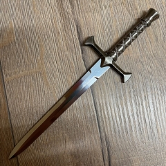 Waffen Deko - Brieföffner - War of Thrones - mit Ständer, symmetrische Stahlklinge