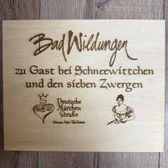 Bad Wildungen - Eco Click Lunchbox Weißblech mit Holz-Deckel - 750ml - Nymphe