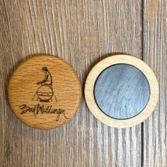 Bad Wildungen - Magnet Holz - 40mm - Nymphe - Kühlschrankmagnet