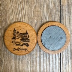 Bad Wildungen - Magnet Holz - 40mm - Highlights hochkant - Kühlschrankmagnet