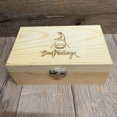 Bad Wildungen - Holzkiste natur - Größe 2 - 15x9x6cm - Nymphe